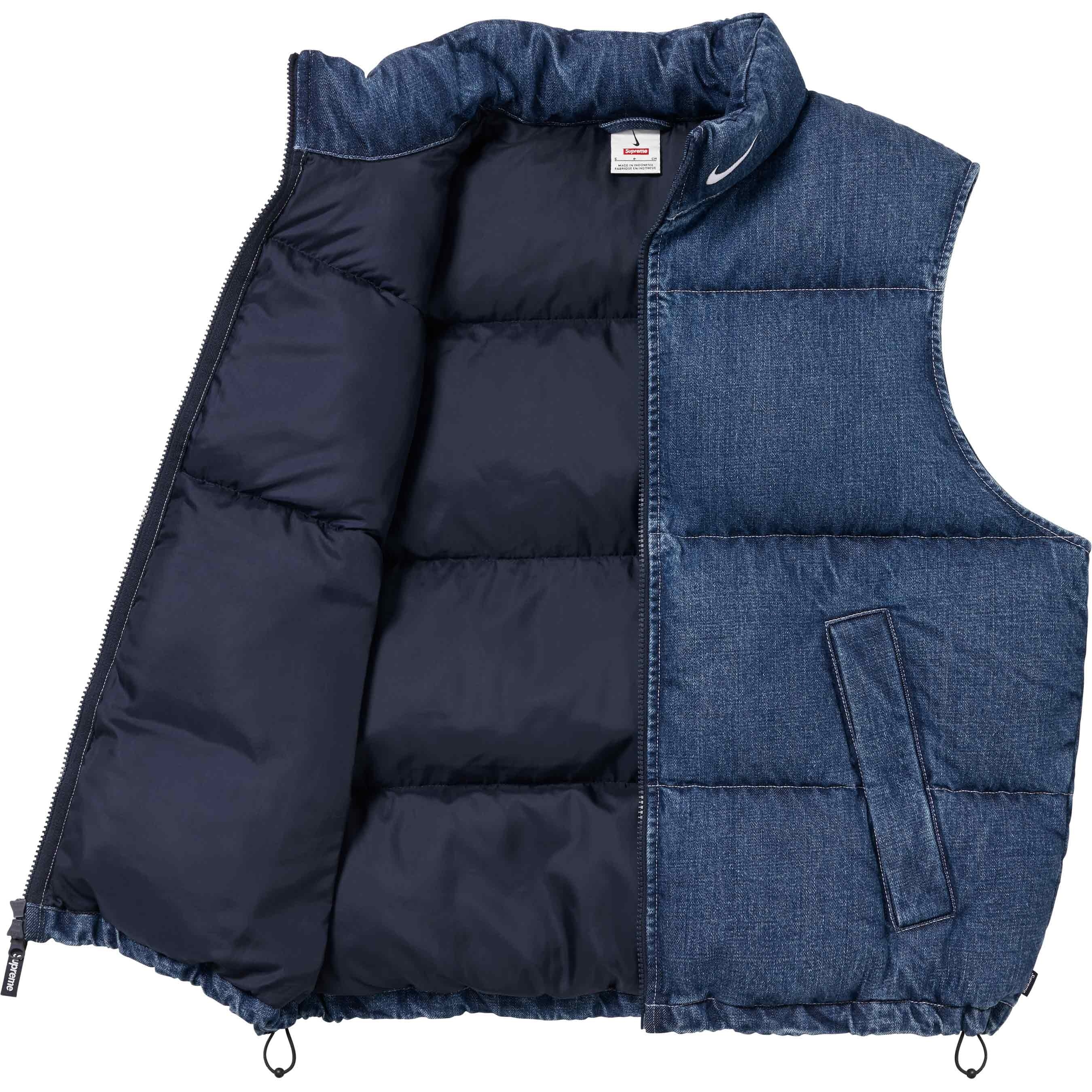 Supreme®/Nike® Denim Puffer Vest view 5
